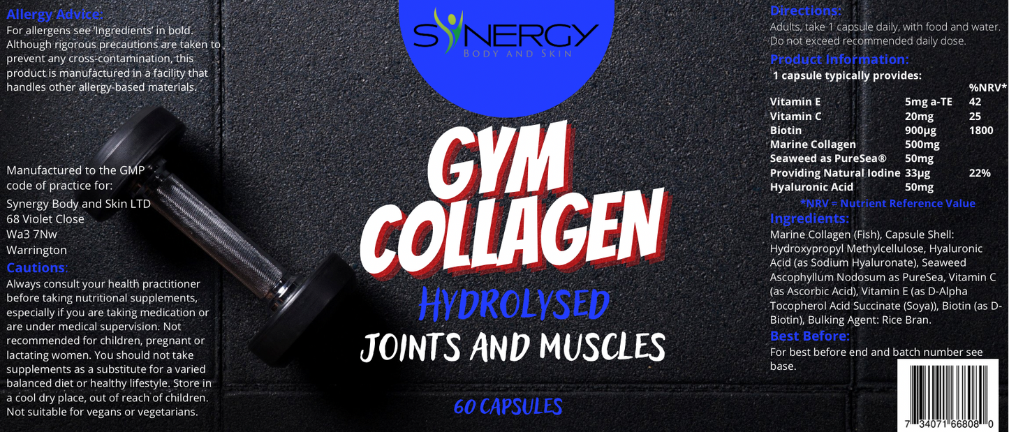 Gym Collagen - Hydrolysed, 2 Months supply