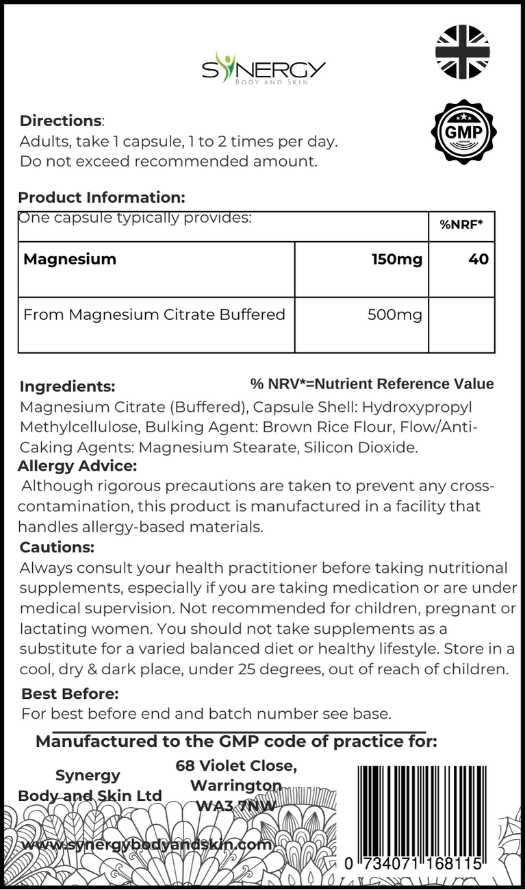 Magnesium Citrate 500mg