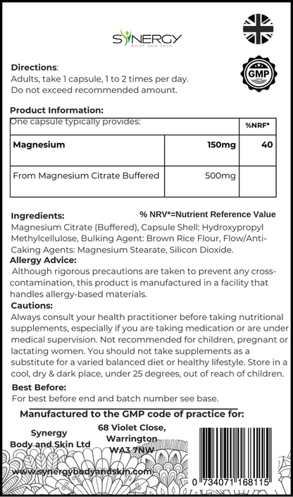 Magnesium Citrate 500mg